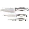 set of 3 stainless steel kitchen knives