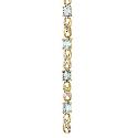 9ct Gold Blue Topaz & Diamond Bracelet
