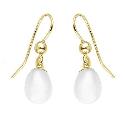 9ct Gold Cultured Freshwater Pearl Drop Earrings